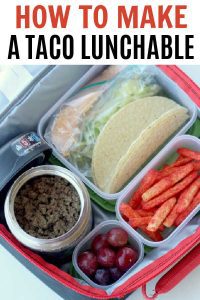 How to make a Taco Lunchable - Easy Lunch Ideas for Kids