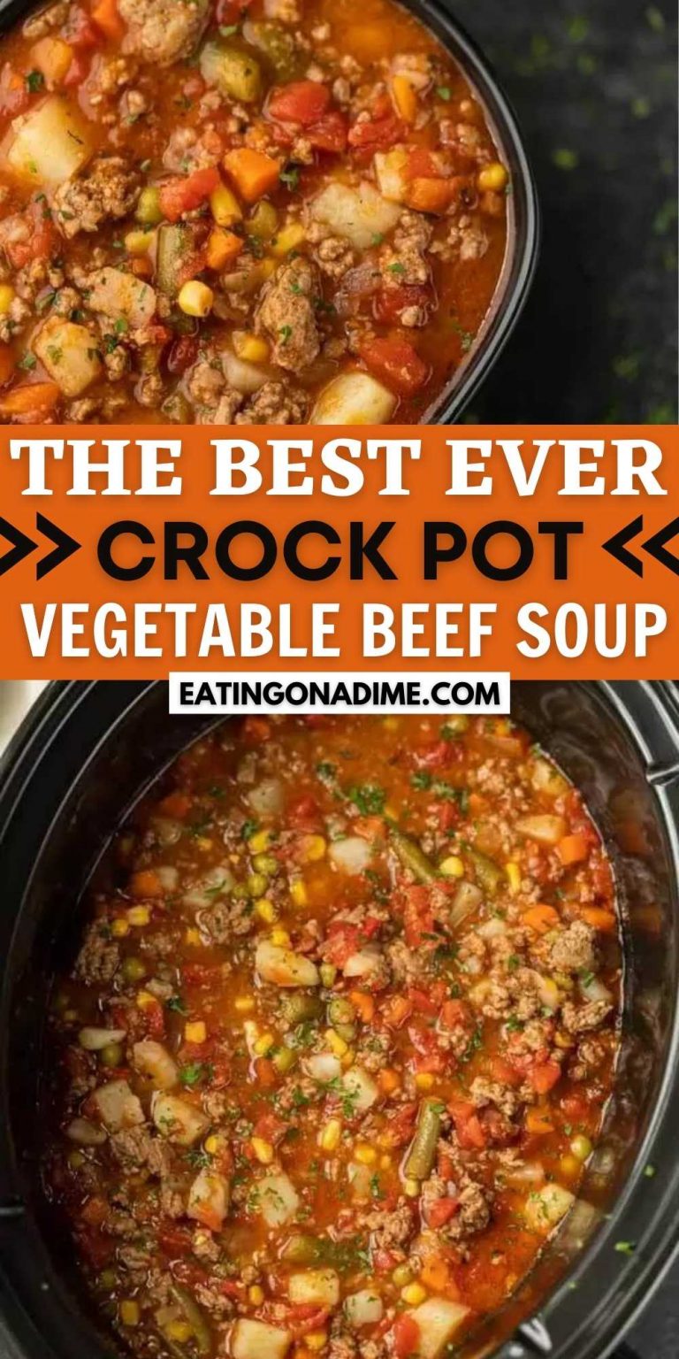 Crockpot Vegetable Beef Soup Recipe Video Easy Soup Recipe