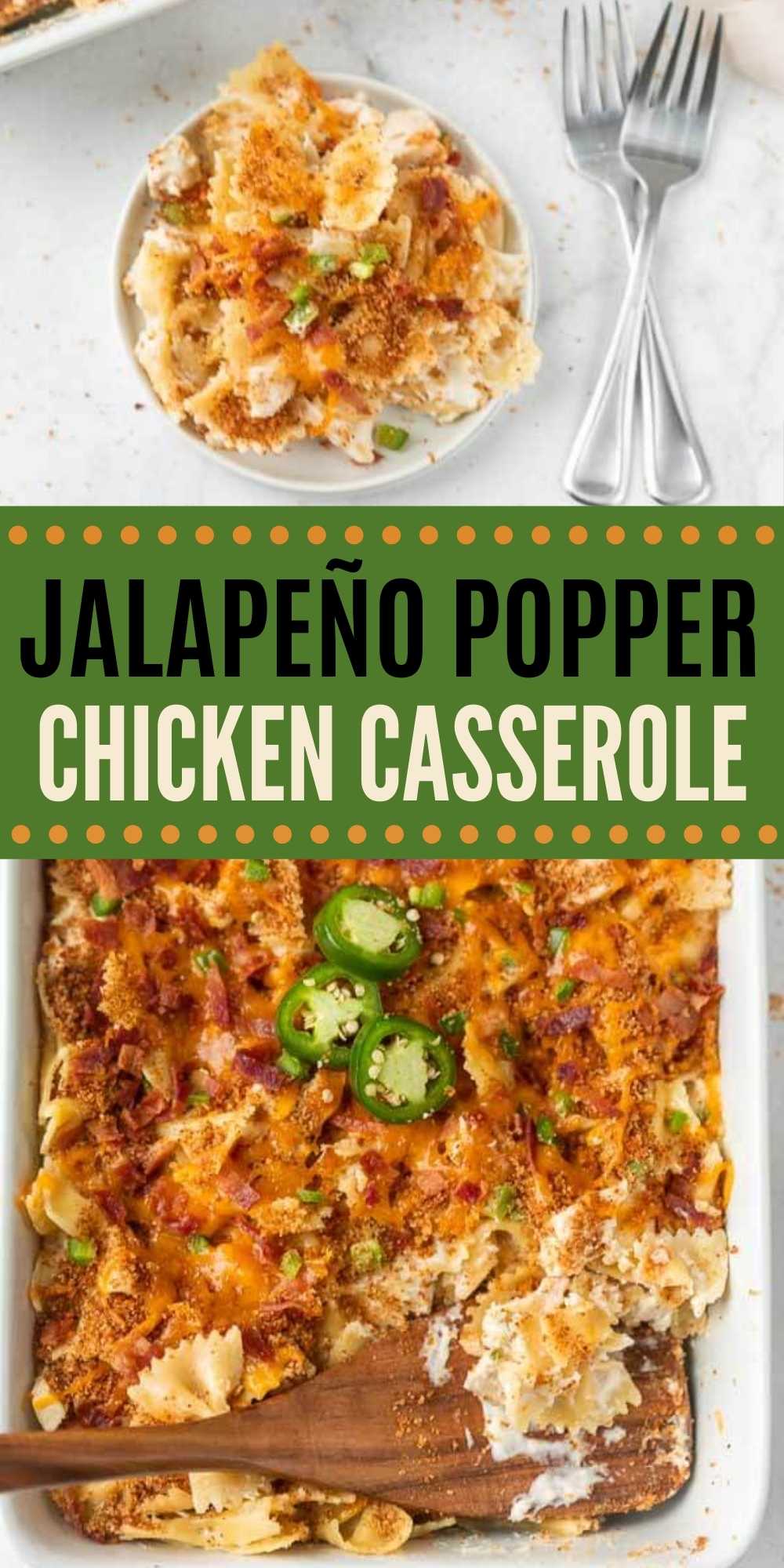 Jalapeno popper chicken casserole recipe - ready in minutes