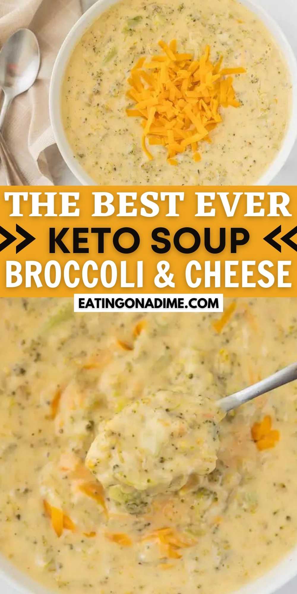 Keto Broccoli Cheese Soup Recipe (and VIDEO) - Broccoli Cheese Soup