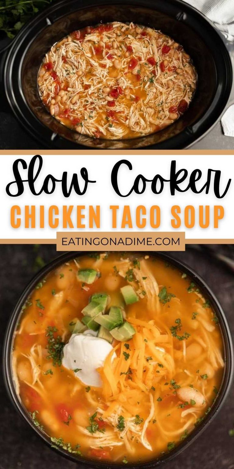 Crockpot Chicken Taco Soup - Slow cooker Chicken Taco soup Recipe