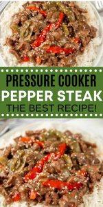 Instant pot pepper steak - pressure cooker Chinese pepper steak