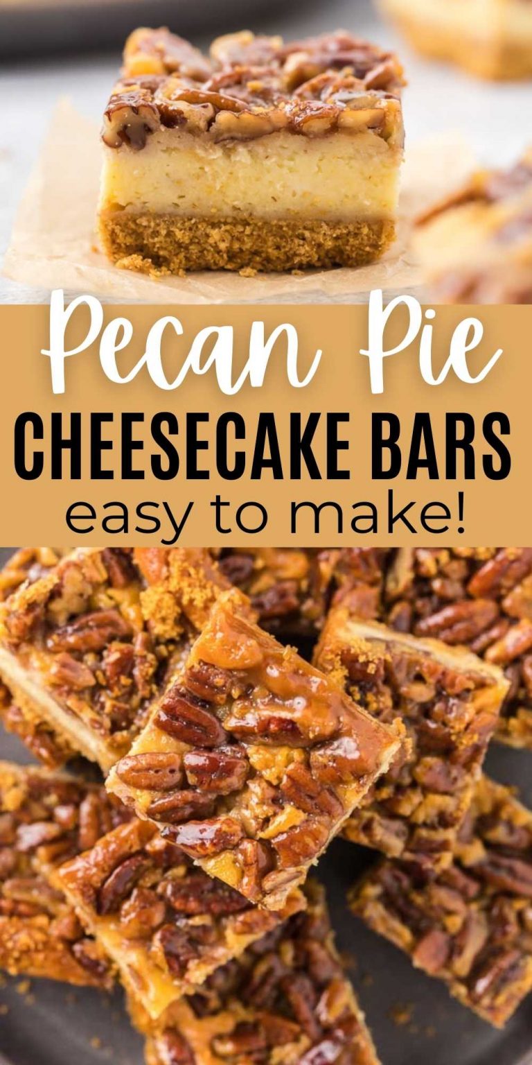 Pecan Pie Cheesecake bars - Easy Pecan Cheesecake Bars