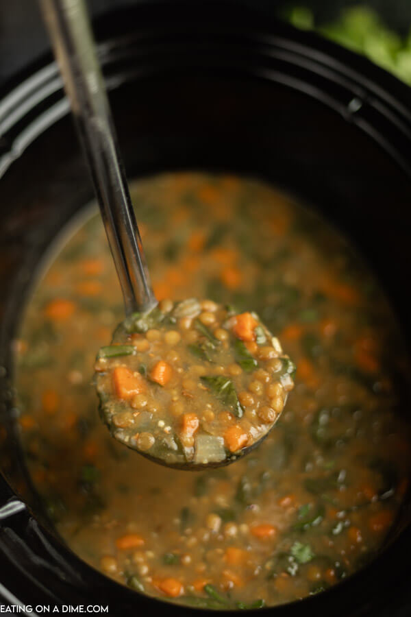 Curry lentil soup - slow cooker curry lentil soup