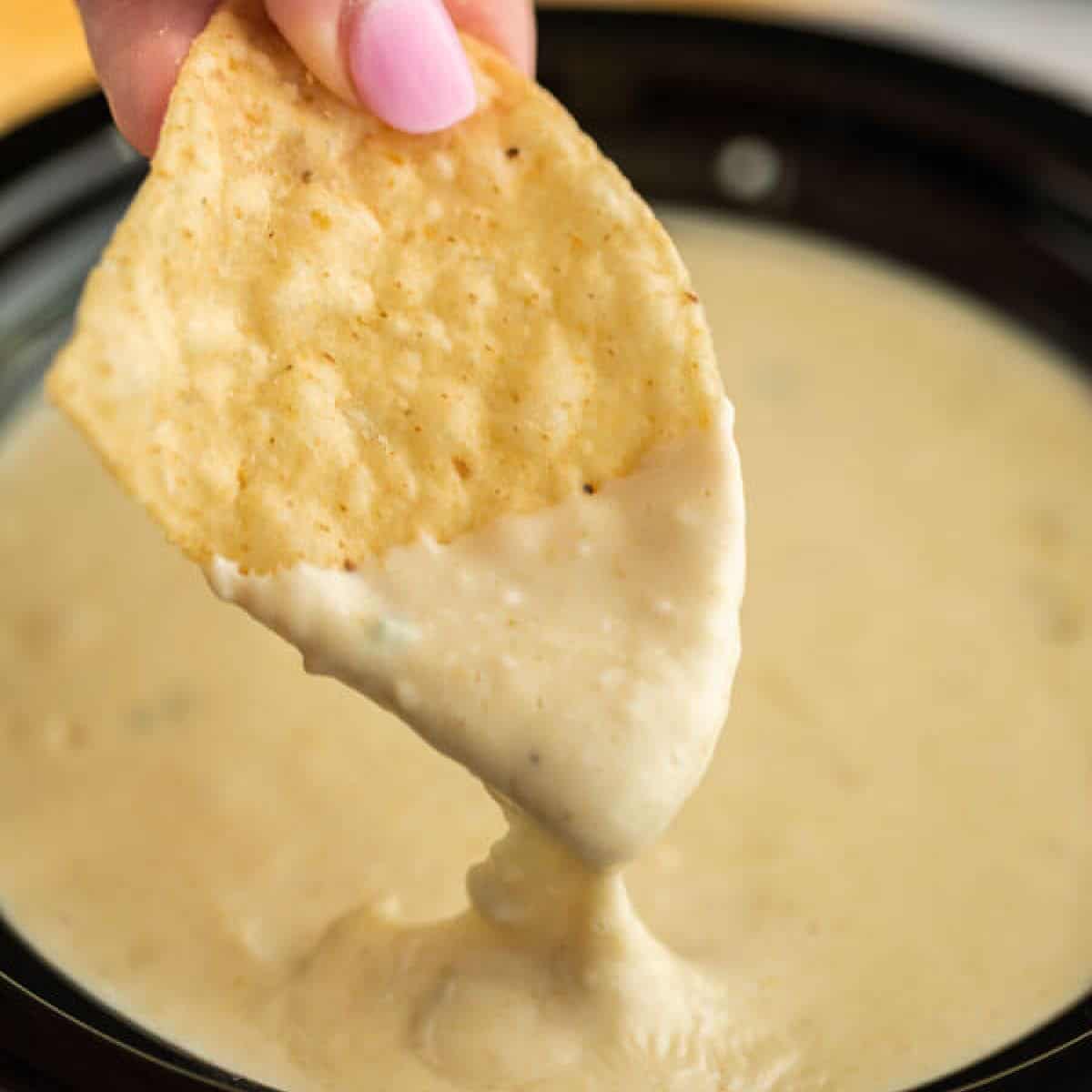 Crock pot white queso dip (& VIDEO!)- White Queso Dip recipe