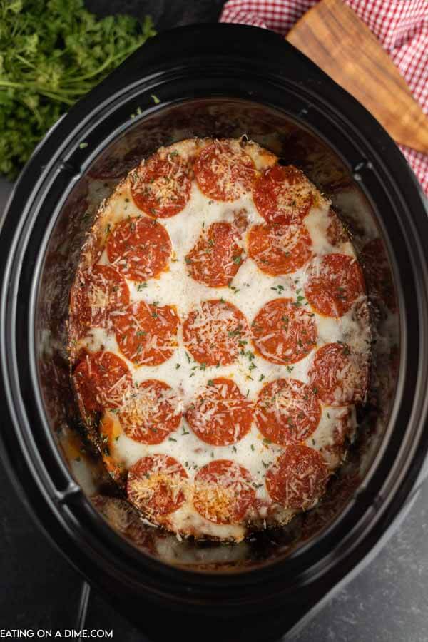 Crock Pot Low Carb Pizza Casserole Recipe - Keto and Low Carb