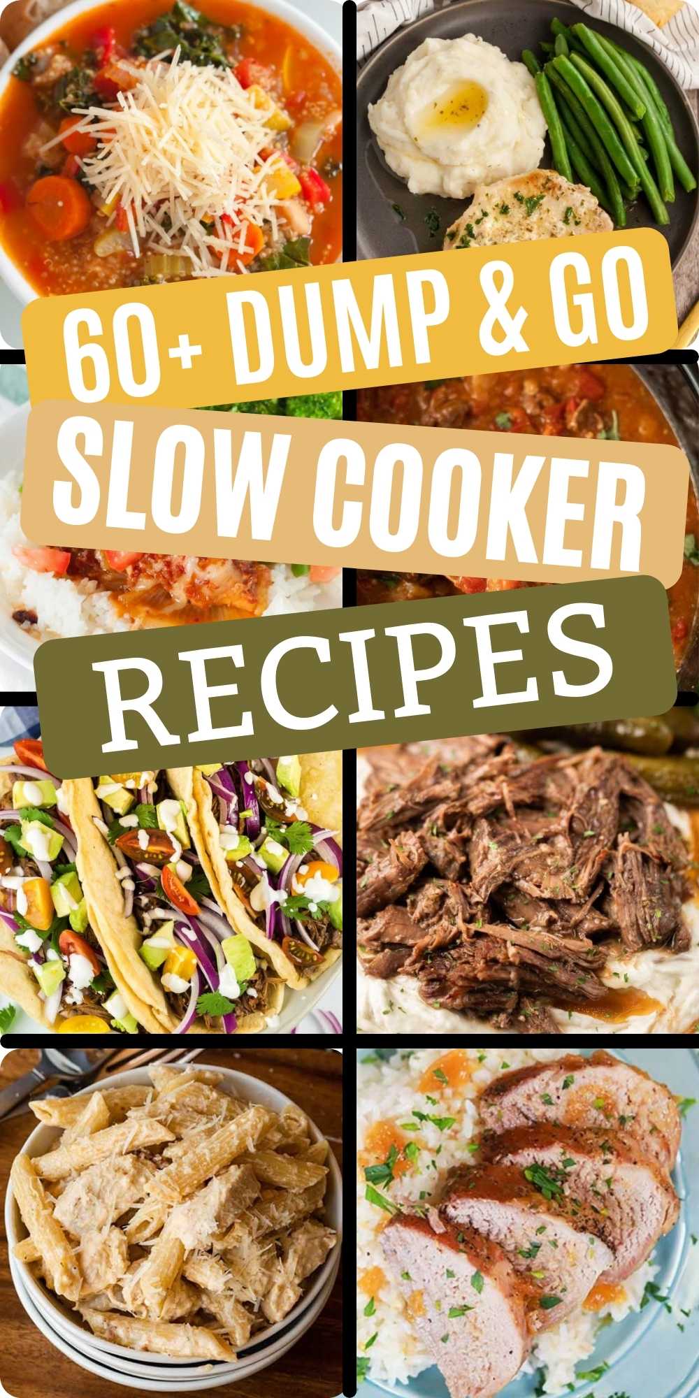 6 Cheap & Fancy Crockpot Dinners, The EASIEST Dump N' Go Tasty Slow Cooker  Recipes
