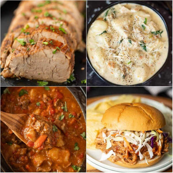 5 Ingredient DUMP AND GO Crockpot Meals That Will Be YOUR NEW FAVORITES!  Easy Slow Cooker Recipes! 