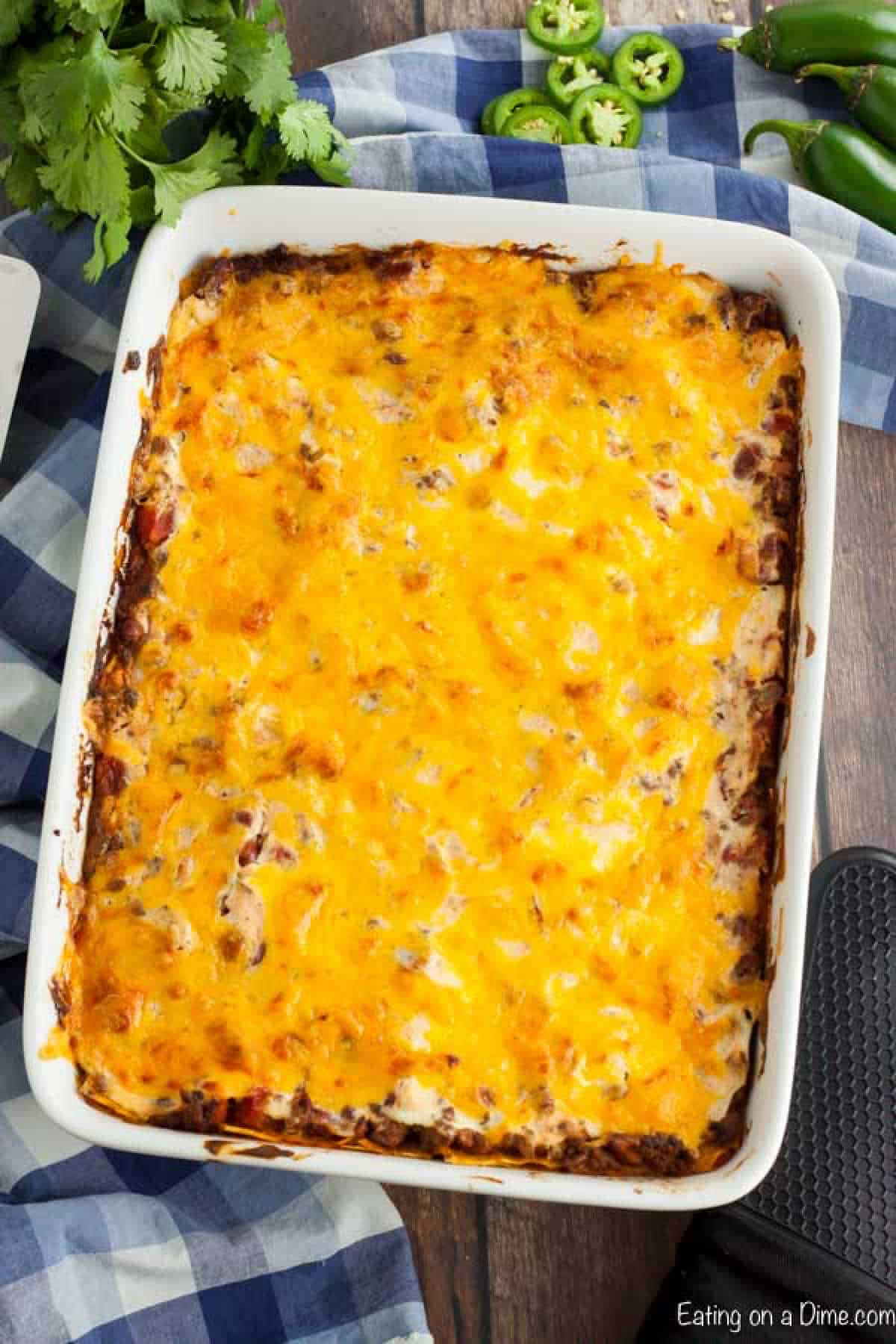 The casserole baked