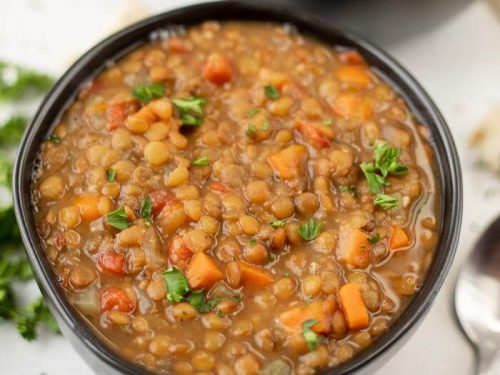 Instant pot best sale green lentil soup