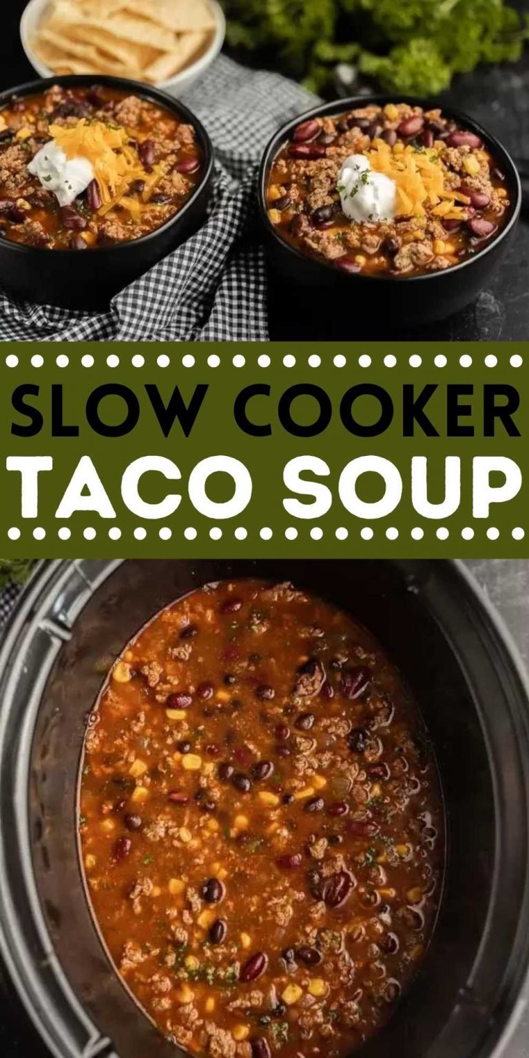 Crockpot Taco Soup Recipe (& VIDEO!) - Easy Slow Cooker Taco Soup