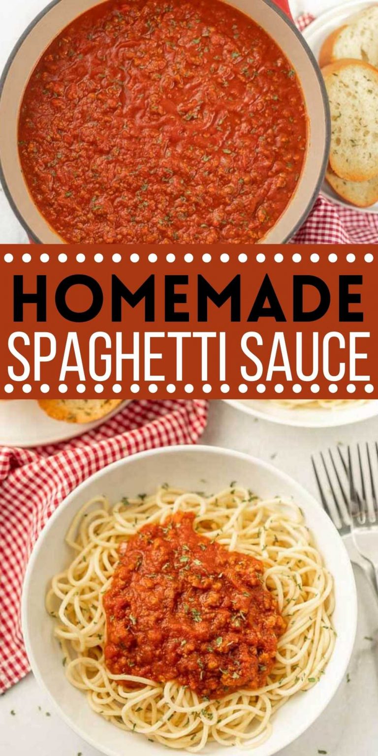 Homemade Spaghetti Sauce Recipe - Eating on a Dime