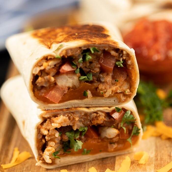 Chicken Burrito Recipe - The Best Chicken Burrito Recipe