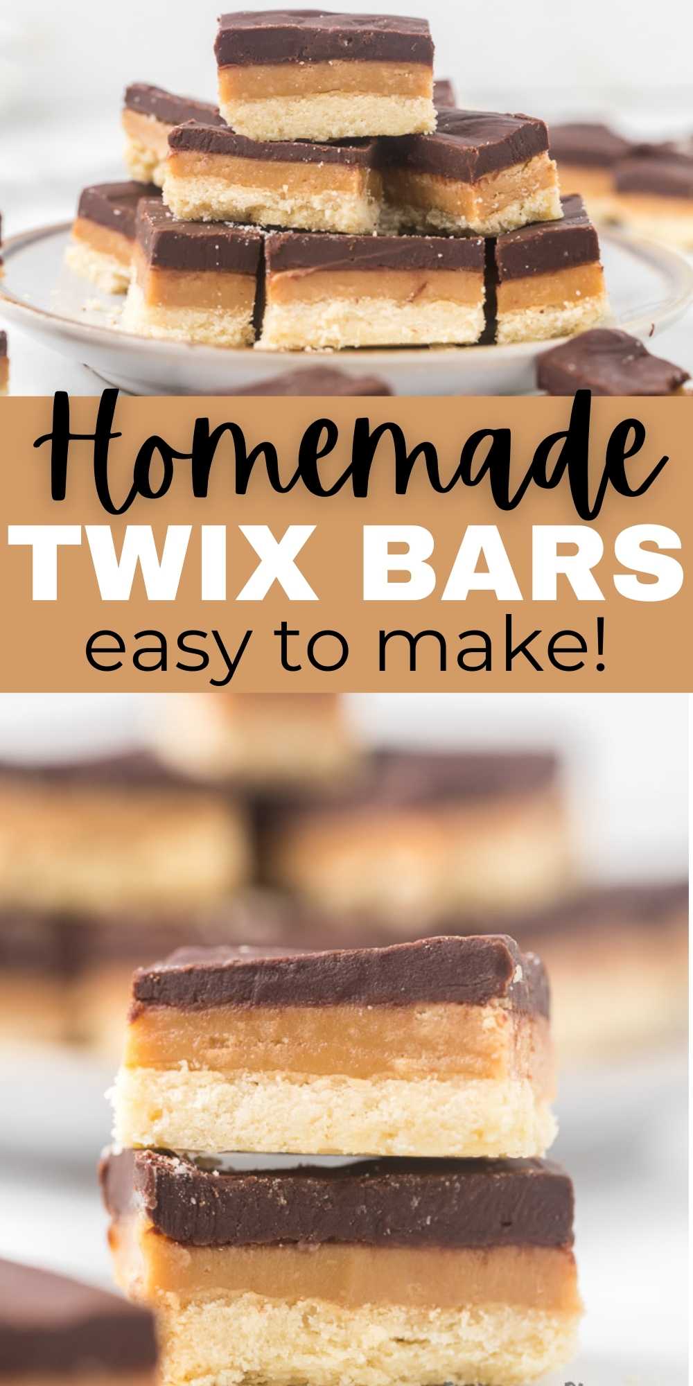 Homemade Twix Bars l Chocolate Twix Bars l Easy Chocolate Recipe l Dessert  Recipes 