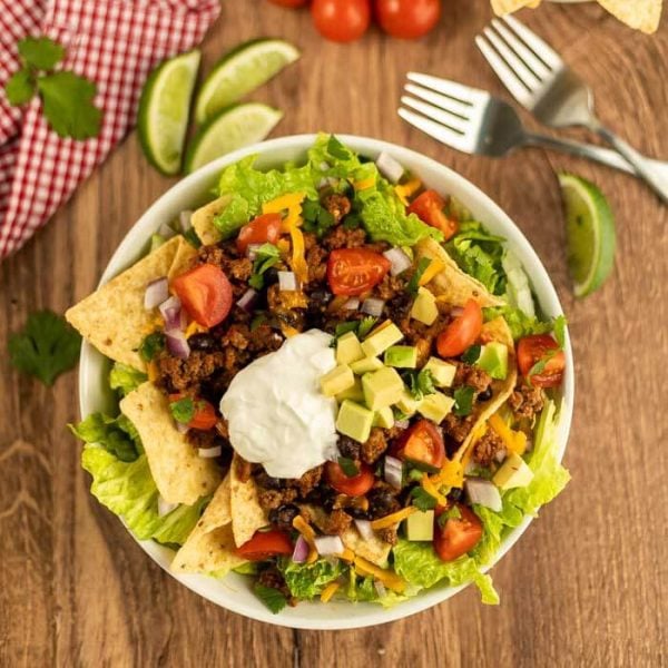 Crockpot Taco Salad Recipe - Easy Slow Cooker Meal