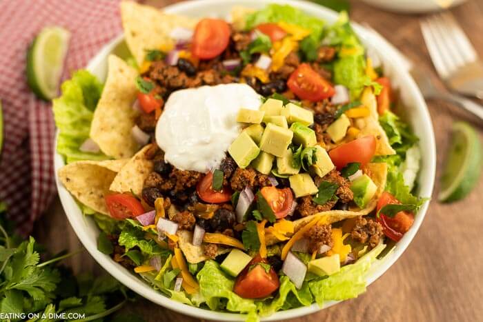 Crockpot Taco Salad Recipe - Easy Slow Cooker Meal