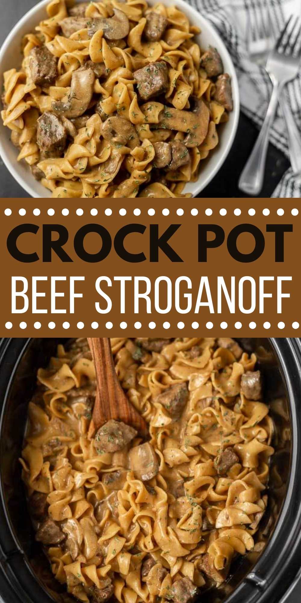 Crock Pot Beef Stroganoff Recipe (& VIDEO!) - Eating on a Dime