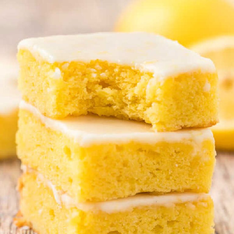 Lemon Brownies Recipe - Eating on a Dime