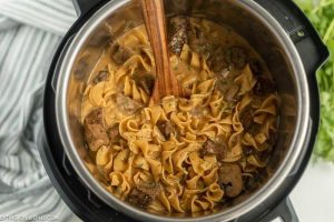 Instant Pot Beef Stroganoff Recipe - Eating on a Dime