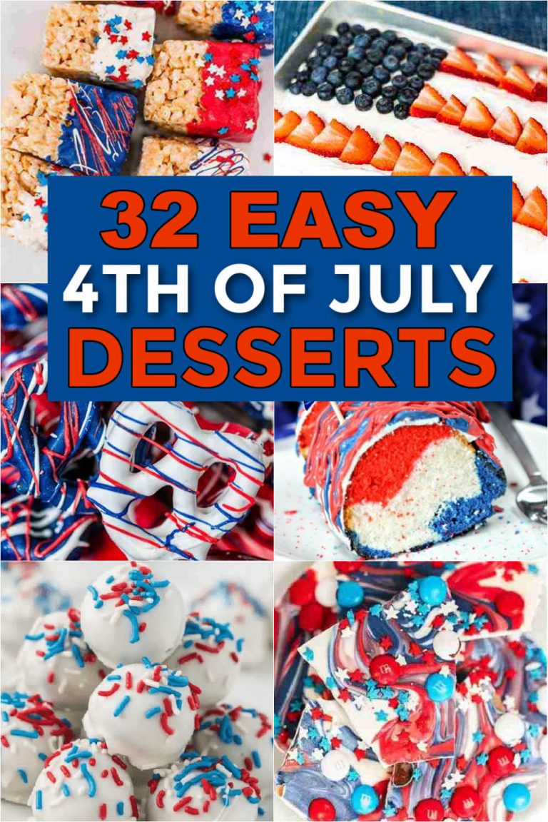 4th of July Desserts - 32 Red White and Blue Desserts