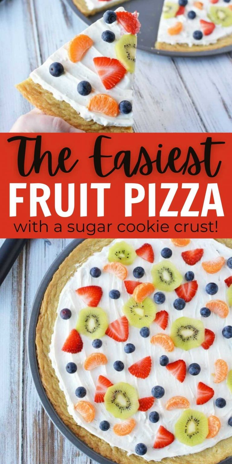 Sugar Cookie Fruit Pizza - Easy Fruit Pizza Recipe