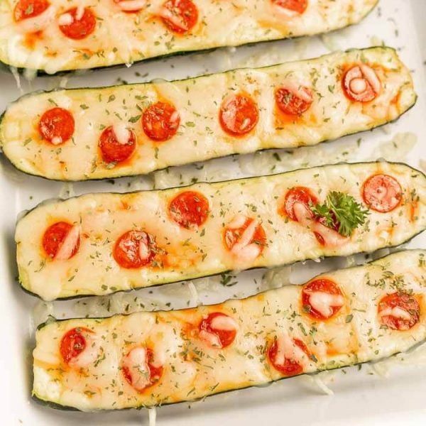 Zucchini Pizza Boats Recipe - Eating on a Dime