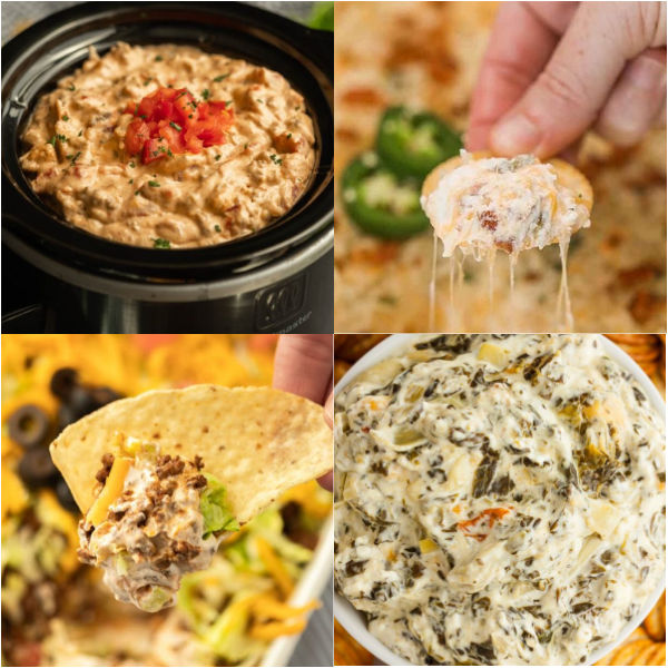 Easy Crockpot Taco Dip (perfect for parties)