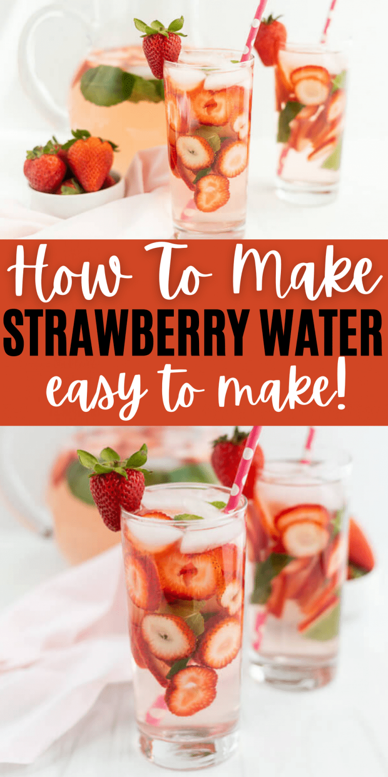 Strawberry Water - 4 Simple Ingredients