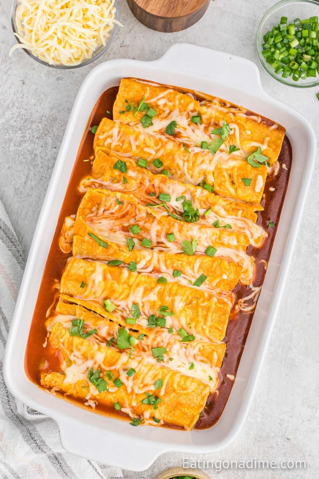 Bean and Cheese Enchiladas Ready in 20 minutes