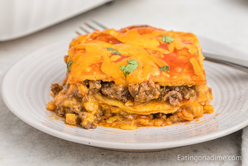 Ground Beef Enchilada Casserole Recipe Eating On A Dime