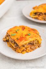 Ground Beef Enchilada Casserole Recipe - Eating on a Dime