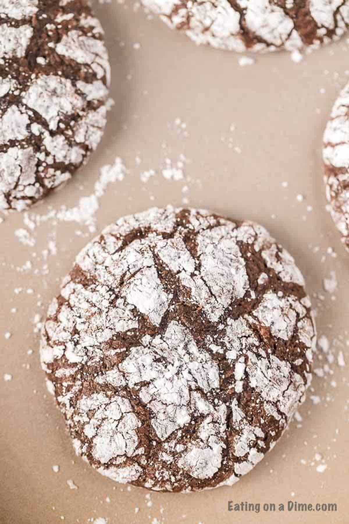 Close up of brownie cookie.