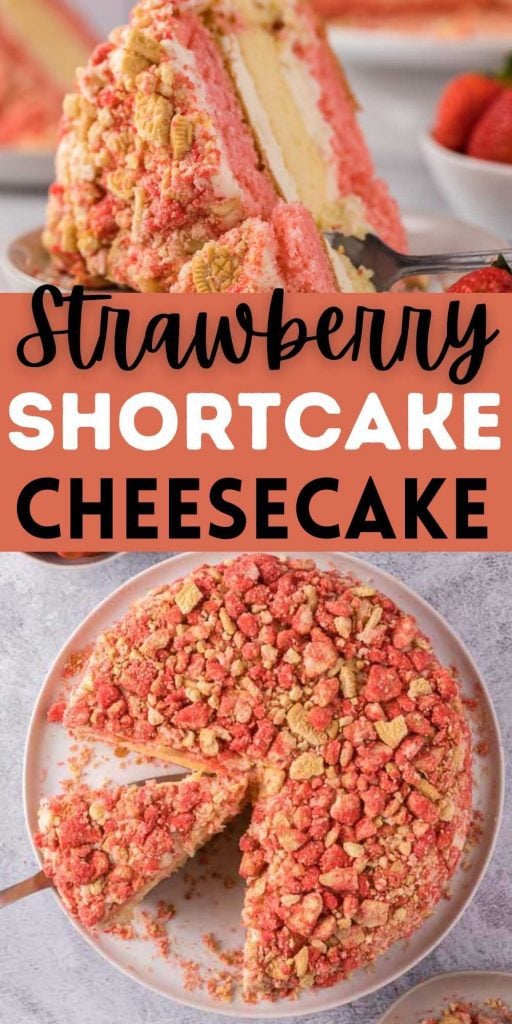 Strawberry Shortcake Cheesecake Recipe - Eating on a Dime