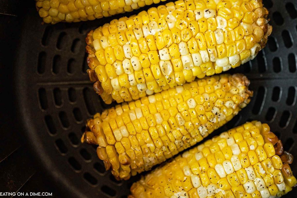 Air Fryer Corn on the Cob - Eating on a Dime