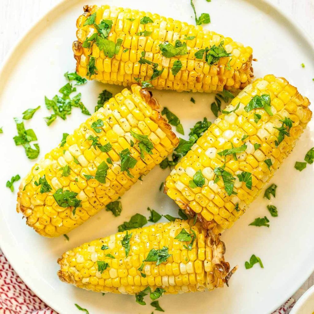 Air Fryer Corn on the Cob - Eating on a Dime