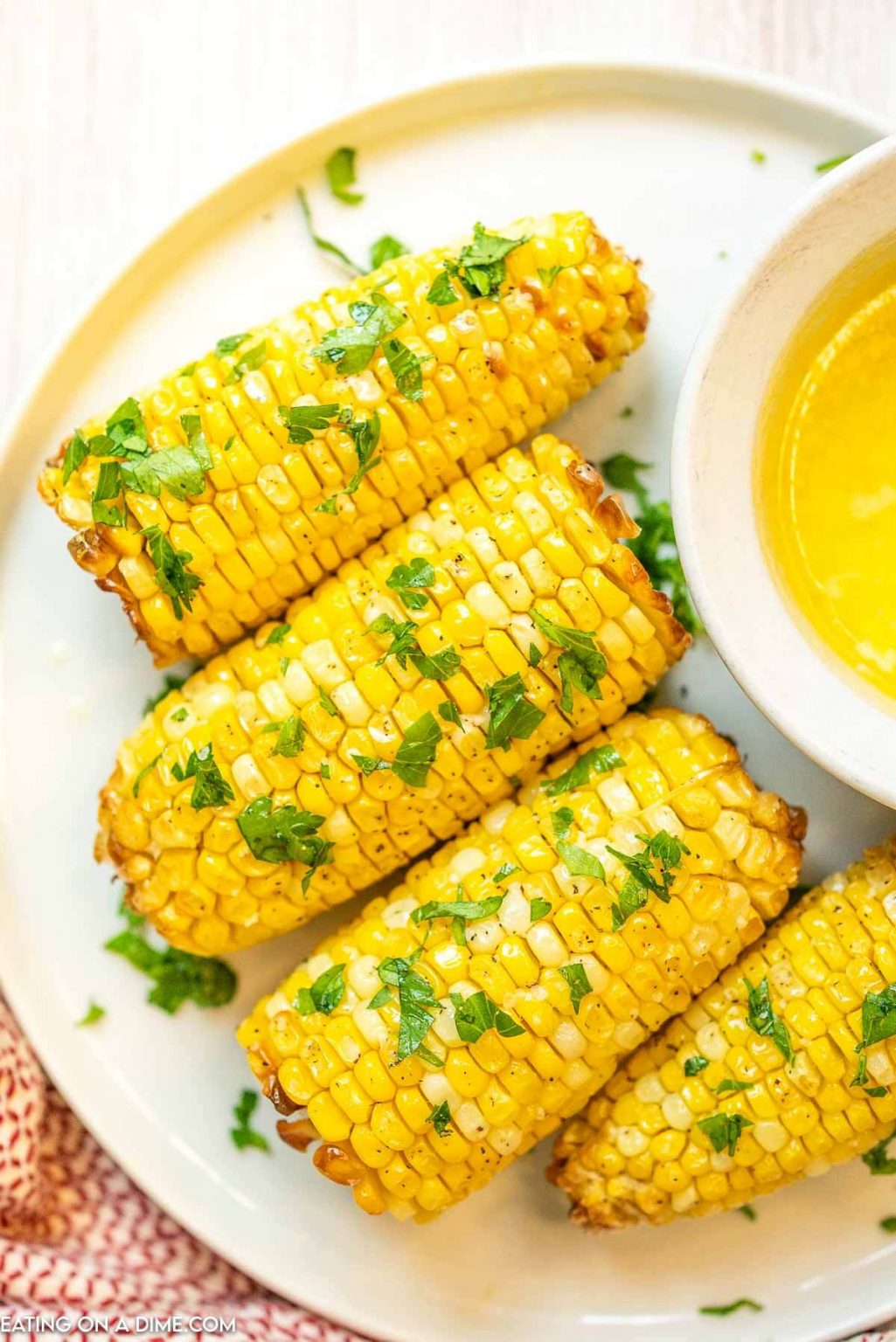 Air Fryer Corn on the Cob - Eating on a Dime