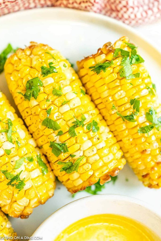 Air Fryer Corn on the Cob - Eating on a Dime