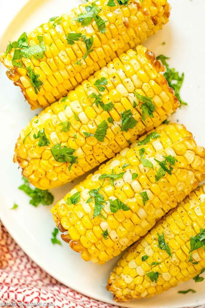 Air Fryer Corn on the Cob - Eating on a Dime