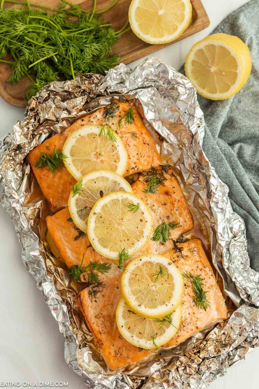 Grilled Salmon in Foil - Quick and Easy dinner idea