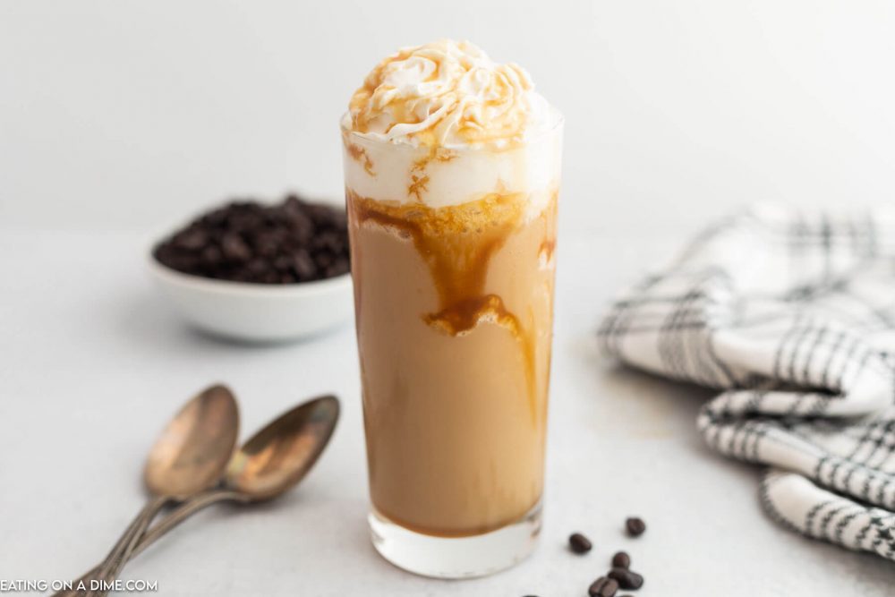 Starbucks Caramel Frappuccino Recipe - Eating on a Dime