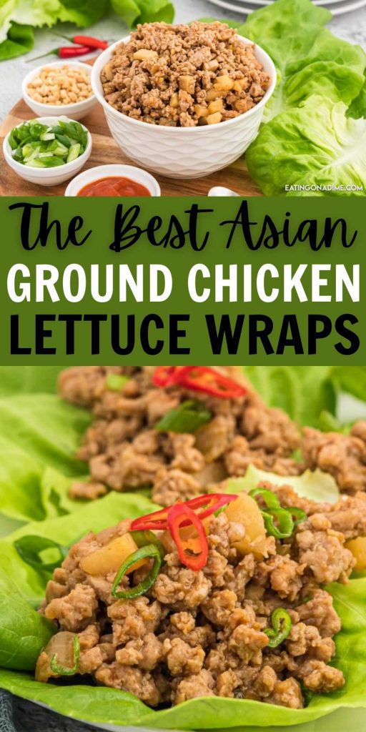 Asian Ground Chicken Lettuce Wraps - Easy Asian Chicken Lettuce Wraps