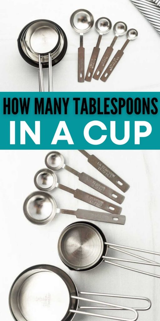 This guide will give you the conversion of How Many Tablespoons in a Cup. If you are making a recipe this easy conversion table will help. #eatingonadime #measurementconversions #kitchentips   