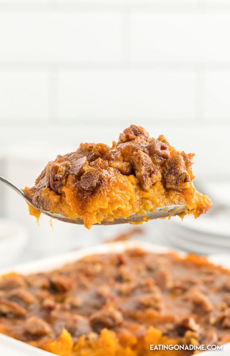 Cracker Barrel Sweet Potato Casserole Recipe - Eating On A Dime