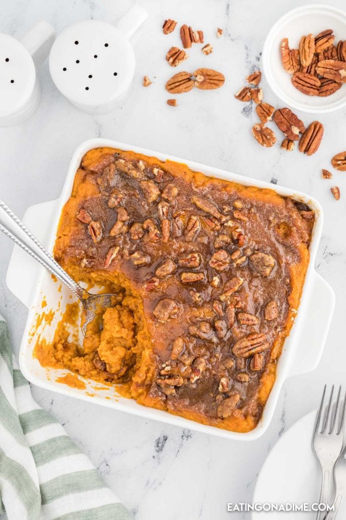 Cracker Barrel Sweet Potato Casserole Recipe - Eating On A Dime