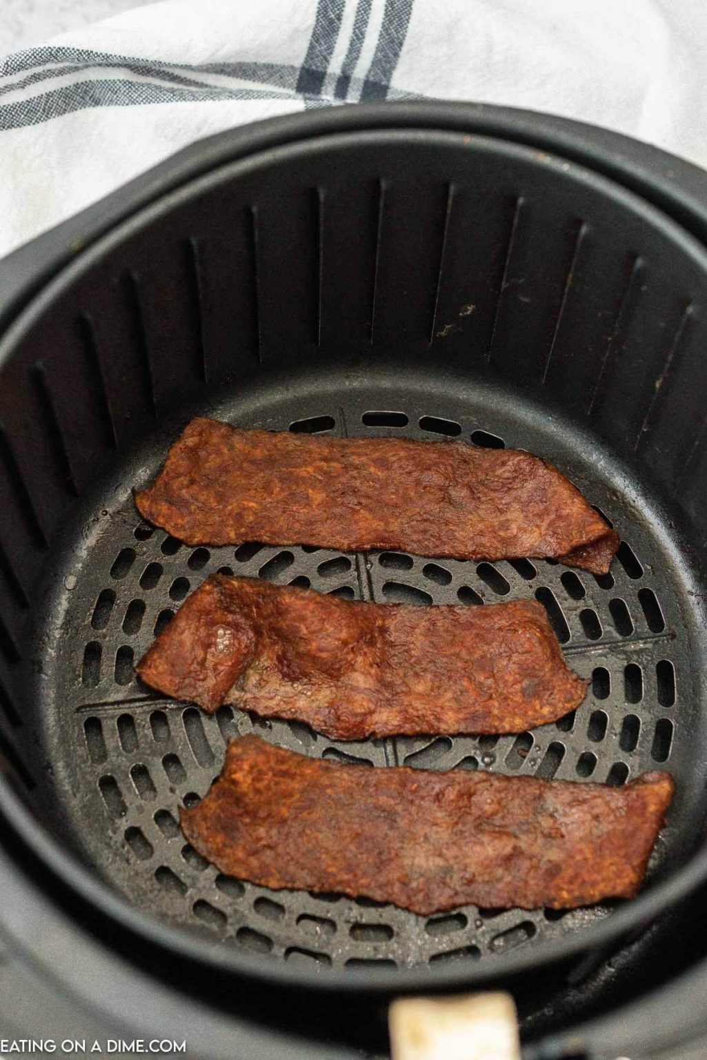 Air Fryer Turkey Bacon - Eating on a Dime