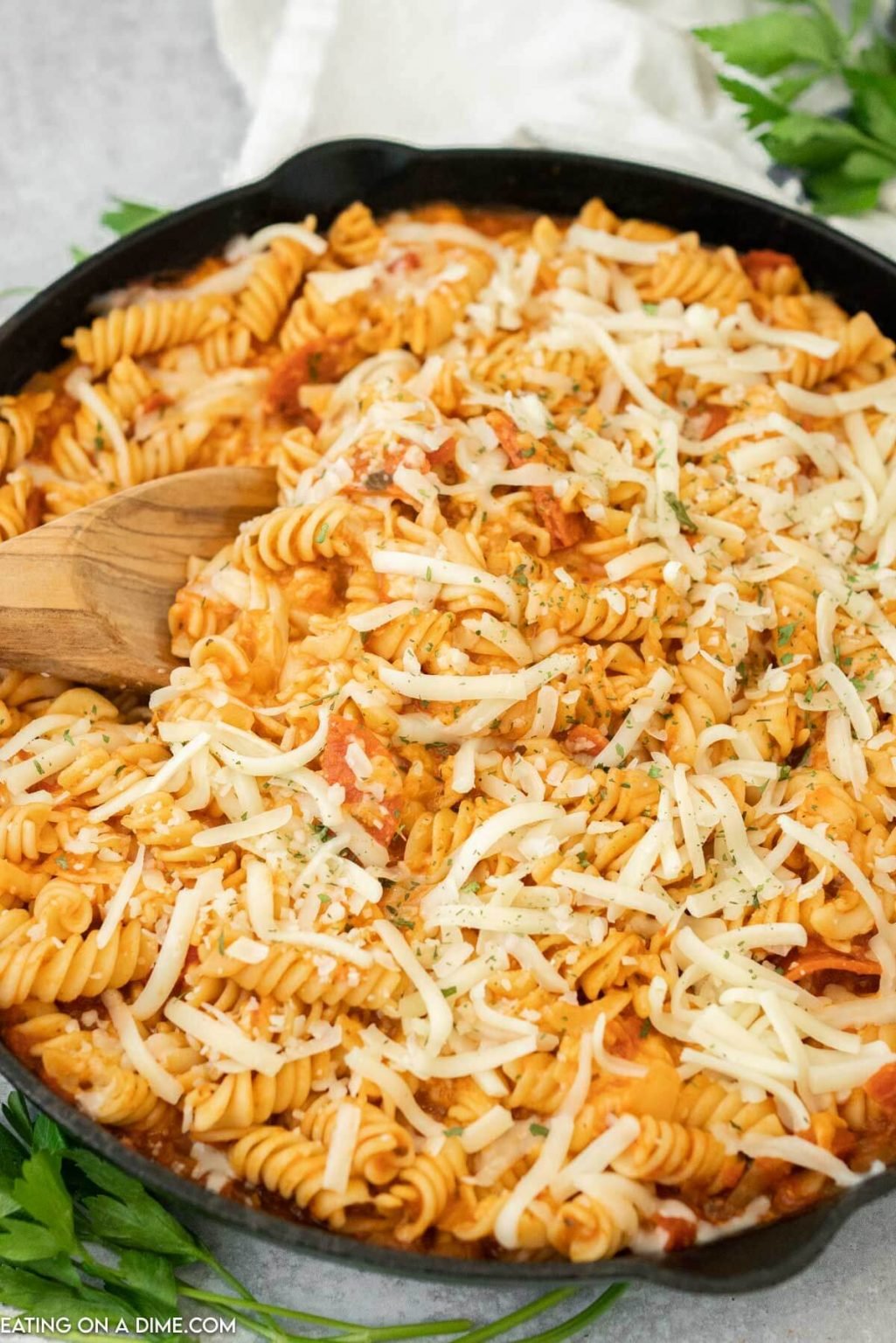 Pepperoni Pasta Recipe Easy and Frugal 20 Minute Dinner