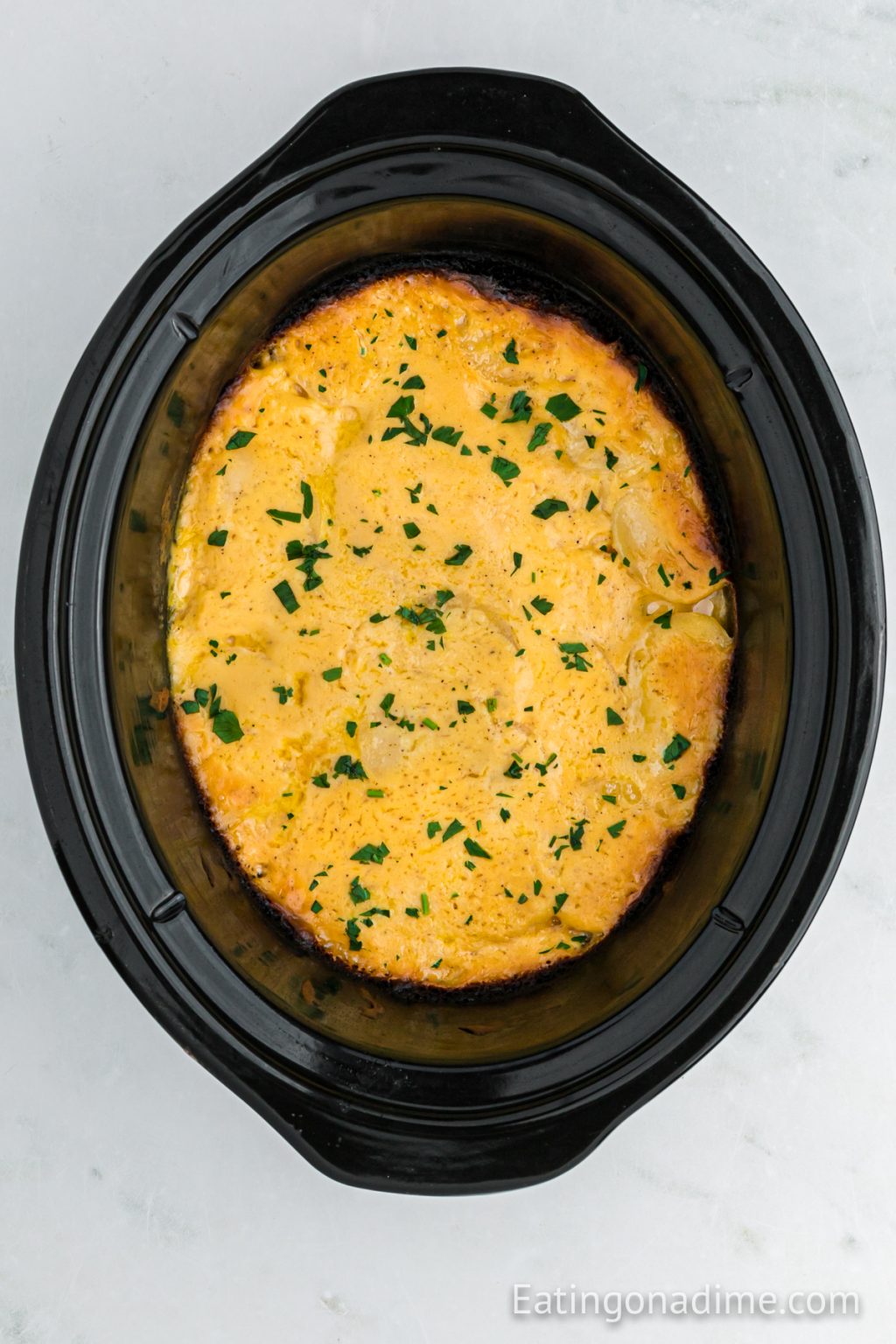 Au Gratin Potatoes Crock Pot - Easy Side Dish Recipe