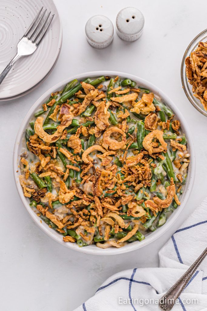 Instant Pot Green Bean Casserole Recipe - Eating on a Dime