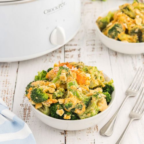 Crockpot Broccoli Cheese Casserole Recipe - Eating on a Dime