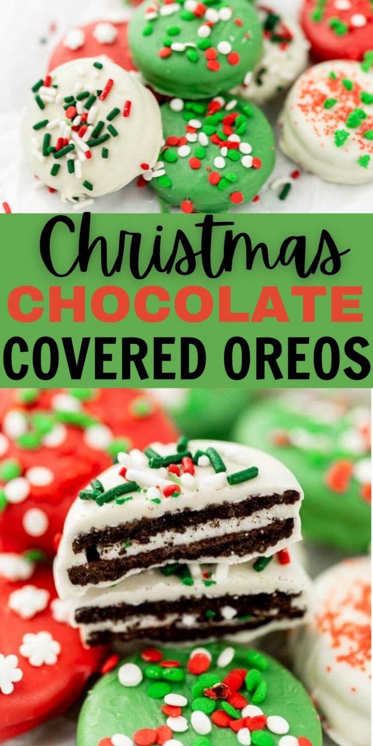 Chocolate Covered Christmas Oreos - Eating on a Dime